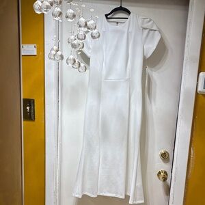 Calvin Klein White Midi Dress
